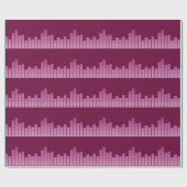 Pink Equalizer Geschenkpapier (Flach)