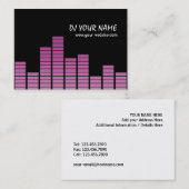 Pink Equalizer Visitenkarte (Vorne/Hinten)