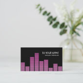Pink Equalizer Visitenkarte (Stehend Vorderseite)