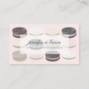 Pink Erdiges Farbton Boutique Macaron Artisan Visitenkarte