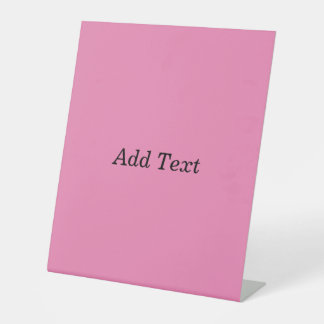 Pink Erstelle Dein Eigenes Hinzufügen Text Vorlage Sockelschild
