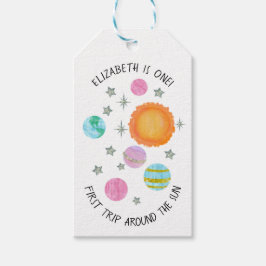 Pink Erster Ausflug zum 1. Geburtstag der Sun Girl Geschenkanhänger