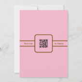 Pink Espresso Martini Bachelorette w/QR Code Einladung (Rückseite)
