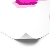 PINK ESSEN SCHLAFBAHN FOTODRUCK (Ecke)