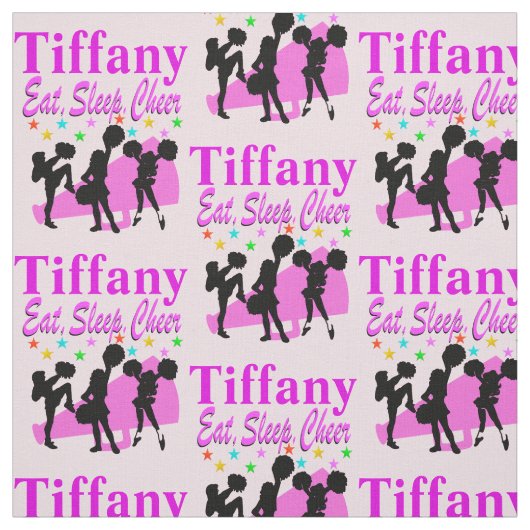 PINK ESSEN, SCHLAFEN, KIRCHE PERSONALISIERT FABRIK STOFF (Muster)