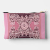 Pink ethnic style AI art  Zubehörtasche (Rückseite)