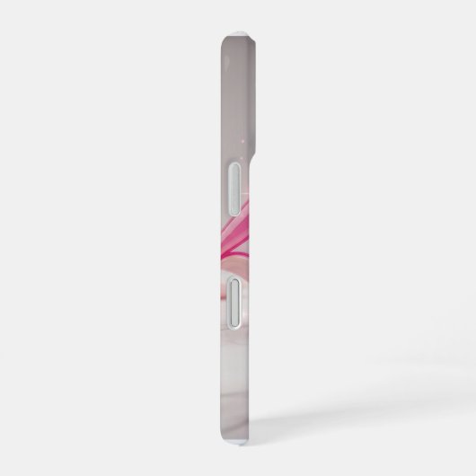 Pink Evil Eye Amulet on Marble Surface iPhone 16 Hülle (Rechte Seite)