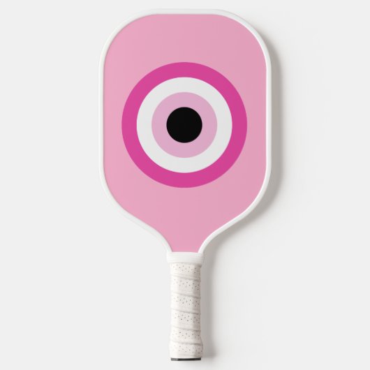 Pink Evil Eye Pickleball Paddle (Vorderseite)