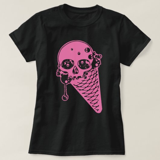 Pink Evil Ice Creme Cone T - Shirt (Design vorne)
