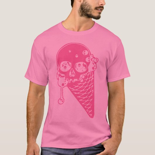 Pink Evil Ice Creme Cone T - Shirt (Vorderseite)