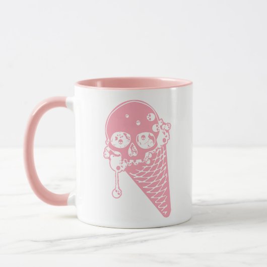Pink Evil Ice Creme Cone Tasse (Links)