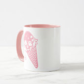 Pink Evil Ice Creme Cone Tasse (Vorderseite Links)