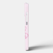 Pink Extravagant Monogram iPhone Case (Rückseite / Links)
