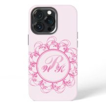 Pink Extravagant Monogram iPhone Case