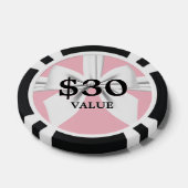 Pink Extravagant Tiffany Pearls Baby Showspiele Pokerchips (Einzeln)