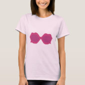 Pink Extravagante Sonnenbrille T-Shirt (Vorderseite)