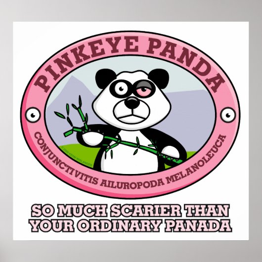 Pink Eye Panda Poster (Vorne)