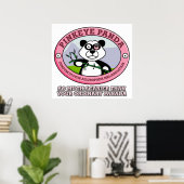 Pink Eye Panda Poster (Heimbüro)