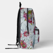 Pink Faces by Lydia's Art Sangria Bedruckter Rucksack (Links)