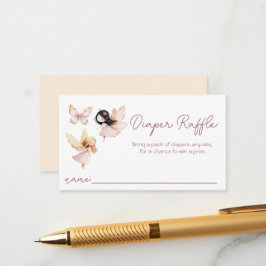 Pink Fairies Babydusche Windelwanne Begleitkarte