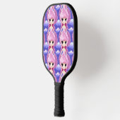 Pink Fairies Dream Land Pattern Pickleball Schläger (Links)