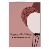 Pink Fairstylist Happy Birthday Geschenkgutschein (Vorne)