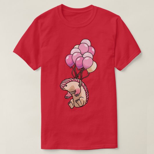 Pink Fairy Armadillo Ballon Pichiciego Funny Armad T-Shirt (Design vorne)