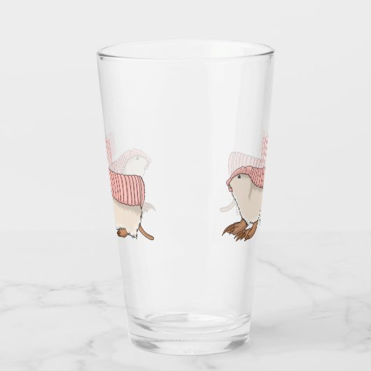 Pink fairy armadillo cartoon illustration glas (Links)