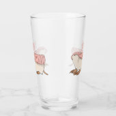 Pink fairy armadillo cartoon illustration glas (Rechts)