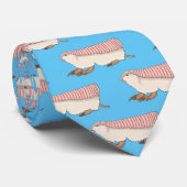 Pink fairy armadillo cartoon illustration krawatte (Gerollt)