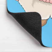 Pink fairy armadillo cartoon illustration mousepad (Ecke)
