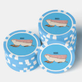 Pink fairy armadillo cartoon illustration pokerchips (Stapel)