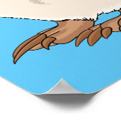 Pink fairy armadillo cartoon illustration poster (Ecke)