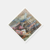 Pink Fairy Baby Blessing Baby Dusche Serviette (Ecke)