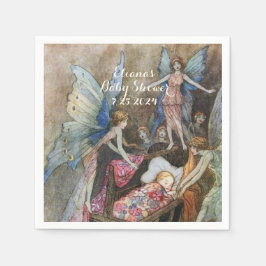 Pink Fairy Baby Blessing Baby Dusche Serviette