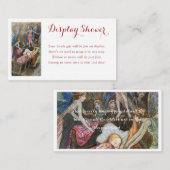 Pink Fairy Baby Blessing Display Dusche Begleitkarte (Vorne/Hinten)