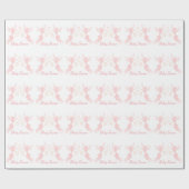Pink Fairy Baby Dusche Geschenkpapier (Flach)