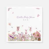 Pink Fairy Baby Duschpapier Napkins Serviette (Vorderseite)