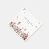 Pink Fairy Baby Duschpapier Napkins Serviette (Ecke)