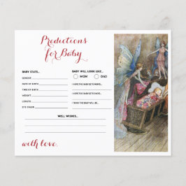 Pink Fairy Baby Segen Vorhersagen für Babykarte