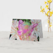 Pink Fairy Birthday Wwünschcard Karte (Gelbe Blume)