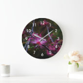 Pink Fairy Duster Große Wanduhr (Zuhause)