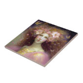 Pink Fairy Fantasy Art Fliese (Seite)