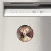Pink Fairy Fantasy Art Magnet (In Situ (Geschirrspüler))