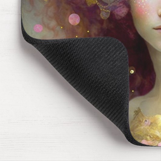 Pink Fairy Fantasy Art Mousepad (Ecke)