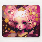 Pink Fairy Fantasy Art Mousepad (Vorne)