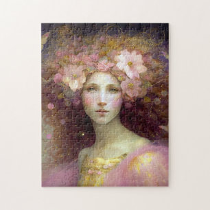 Pink Fairy Fantasy Art Puzzle