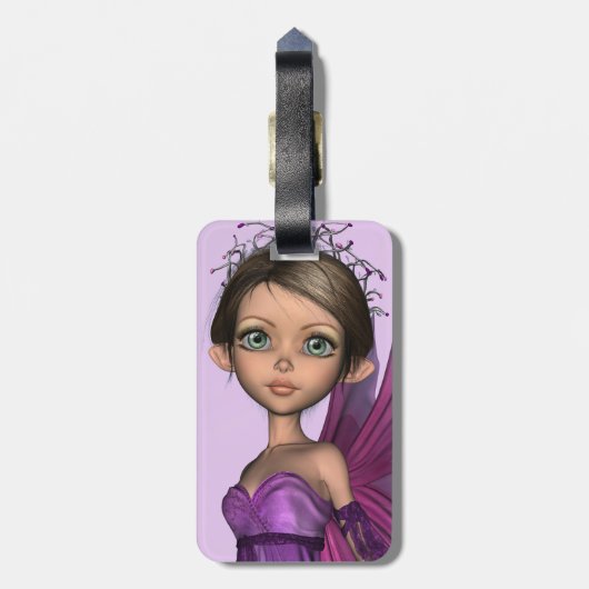 Pink Fairy Gepäckanhänger (Rückseite vertikal)