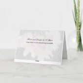 Pink Fairy Greeting Card Karte (Rückseite)
