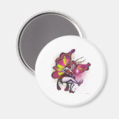 Pink Fairy Magnet (Vorderseite/Rückseite)